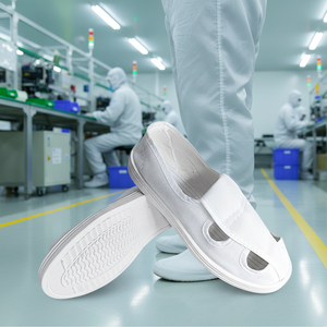 أحذية صناعية خفيفة الوزن مضادة للكهرباء الساكنة من القماش والبولي فينيل كلوريد، ذات أربعة فتحات، قابلة لإعادة الاستخدام، مناسبة لجميع الفصول - Product Image 1