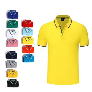 Lidong-Herren-Polos hirt mit kunden definiertem Druck logo, 100% Polyester, Übergröße, unbedruckt, einfarbig, Sport, Golf, 13 Farben