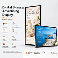 Écrans d'affichage vidéo 43 pouces, signalisation numérique, écran LCD pour vitrine, menu numérique pour magasin, écran publicitaire