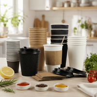 Gobelet en papier à paroi simple, imprimé avec logo, recyclable, écologique, jetable, vente en gros OEM pour le café