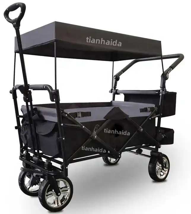 Beach Cart with Big Wheels Heavy Duty Portable Design