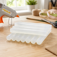 Bâtons de colle thermofusible blanc translucide, adhésif flexible et puissant pour pistolet à colle chaude, bricolage, emballage et réparations quotidiennes
