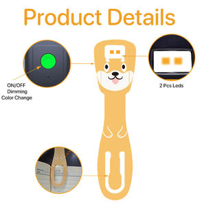 <span class=keywords><strong>Livre</strong></span> lumière mignon animaux Clip sur signet lampe 3 couleurs enfants veilleuse Portable <span class=keywords><strong>livre</strong></span> lumière - Product Image 4
