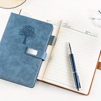 Carnet de notes A5 personnalisé avec logo, couverture rigide en cuir PU, fermeture magnétique et attache pour stylo