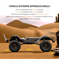 Coche Teledirigido Todoterreno RC Rock Crawler RTR 2.4G, Escala 1:10, Totalmente Proporcional, HB R1011~R1016, Control Remoto 4WD, Alcance de 100M, Interior/Exterior