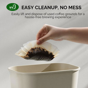 กระดาษกรองกาแฟแบบกรวย VVG สีธรรมชาติ ปรับแต่งได้ ใช้แล้วทิ้ง - Product Image 4