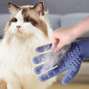 नए आगमन टिकाऊ सिलिकॉन पालतू ग्रोमिंग दस्ताने कुत्ते और बिल्ली के लिए बाल हटाने के लिए बाल हटाने के लिए - Product Image 5