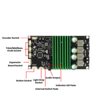 Carte amplificatrice compatible Bluetooth avec réglage par application, amélioration des basses, module d'alimentation audio 2x150W