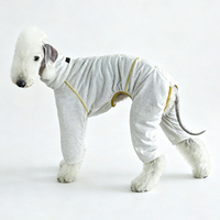Pyjama d'été climatisé pour animaux de compagnie, combinaison de récupération post-opératoire, respirante, antibactérienne, en mélange de lin, pour chien
