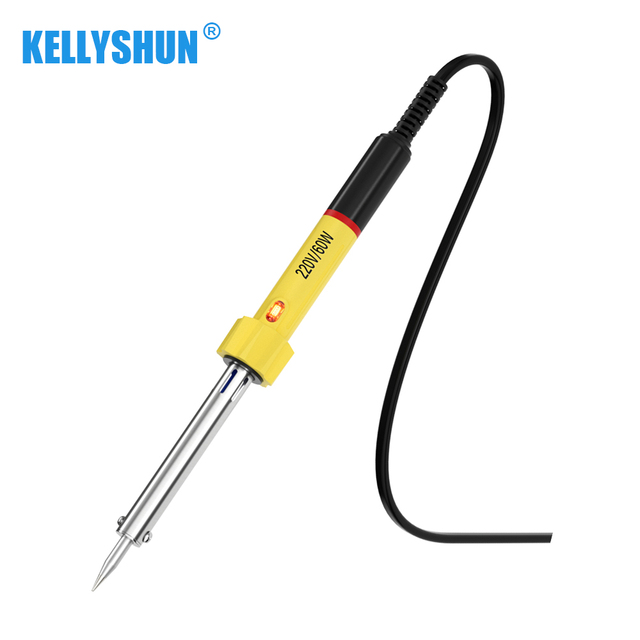 KELLYSHUN DIY Digital Household Use Soldering Iron 60W with Knife Tip Electronic Soldering Iron Set