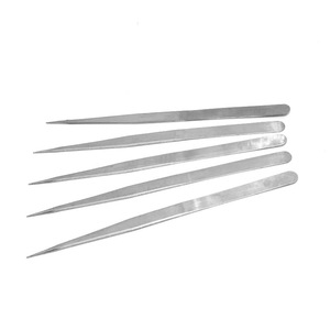 Pinces de réparation électroniques, outils de beauté et de manucure, pinces en acier inoxydable, pinces à pointe droite, vendues en vrac ou - Product Image 4