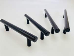 ダークオイルこすりブロンズスチール家具ハンドル & キャビネットノブ-モダンキッチン & ベッドルームバープル調整可能なデザイン - Product Image 2