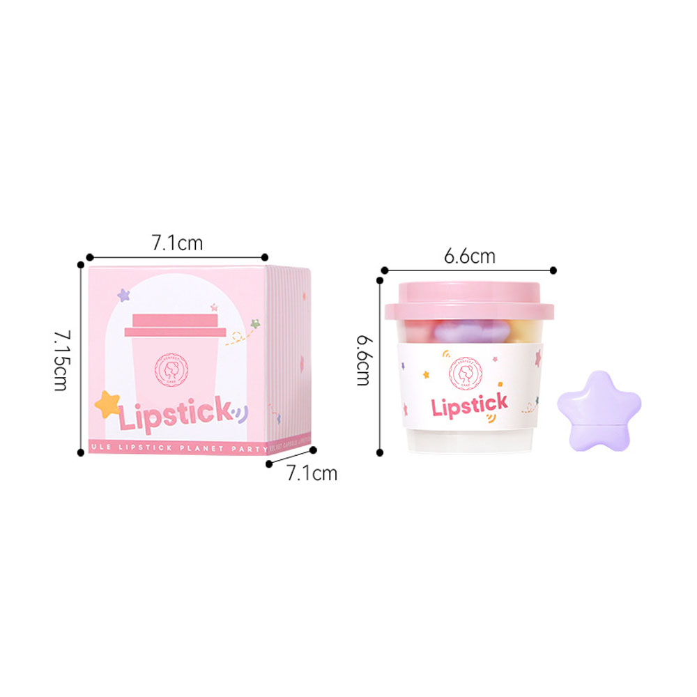 lip stick packing with stars