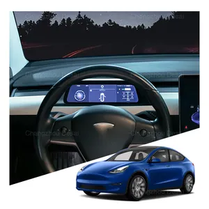 Аксессуары для салона автомобиля запчасти модифицированный Спидометр Одометр ЖК-инструмент HUD лобовый дисплей для Tesla модели 3/y 2021 2023