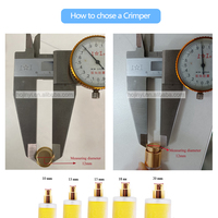 Mesin Crimping dan Capping Semi-Otomatis untuk Botol Parfum, Mudah Dioperasikan untuk Kemasan Plastik dan Kertas