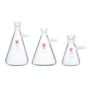 CS Labglass Vetreria da Laboratorio Personalizzata, Campana di Filtrazione Sottovuoto in Vetro Borosilicato a Parete Spessa con Giunto Standard e Braccio Laterale - Product Image 2