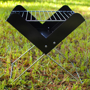 Parrilla Portátil Plegable para Exteriores, de <span class=keywords><strong>Leña</strong></span> <span class=keywords><strong>y</strong></span> Carbón, para Acampar <span class=keywords><strong>y</strong></span> Uso Doméstico - Product Image 2