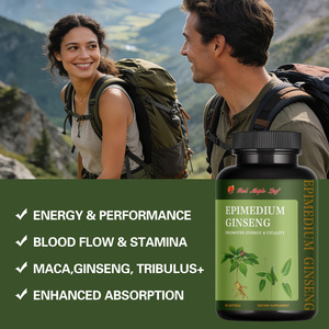 Cápsulas Blandas de Extracto de Epimedium y <span class=keywords><strong>Ginseng</strong></span> <span class=keywords><strong>con</strong></span> <span class=keywords><strong>Vitaminas</strong></span> E y B6 |   Promueve la energía, la vitalidad y el apoyo inmunológico |   60 Cápsulas Blandas Suministro a Granel - Product Image 6