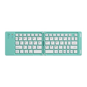 Mini teclado inalámbrico ultrafino de doble plegado para teléfono inteligente, tableta, PC, iOS, Android, Windows, Mac, portátil y ligero - Product Image 4