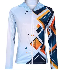 Ladies Woman sport fitness top jacket hoodie 50+ UV Outdoor Clothing For Running Hiking Lightweight Outdoor Long Sleeve Jacket