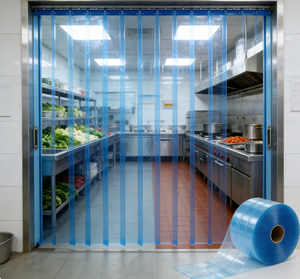 Cortina de PVC Resistente al Calor y a los Rayos UV para Cocina Centralizada Bothwin, Separación de Áreas de Preparación de Alimentos, Grosor de 1mm-10mm - Product Image 1