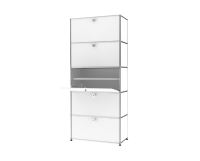Armoire modulaire combinable en acier inoxydable, armoire de rangement pour chambre à coucher, armoire de présentation pour salon