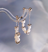 Nouveaux Bijoux 2025 Bijoux Fantaisie Boucles D'oreilles En Rang De Perles Boucles D'oreilles a Pompons