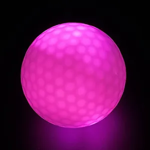 Fabrik preis Surlyn Led Golfball Benutzer definiertes Logo Glow In The Dark Golfbälle