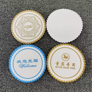 Posavasos de papel con logotipo personalizado para hotel, restaurante, posavasos de papel absorbente desechable, barra KTV, posavasos de cerveza y café, alfombrilla para bebidas - Product Image 2