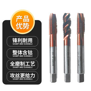 Tarauds en spirale plaqués titane M35 à haute teneur en cobalt avec pointes pointues Tarauds de machine en bronze au cobalt - Product Image 2