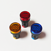 MUTAI AD16-22DSV 220V 22MM Volt Ampere Amp Meter Tampilan Digital LED Voltmeter Lampu Indikator
