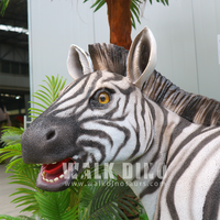 anpassbar lebensgroße roboter animatronisch pferd mod im freien garten dekorative zebra tier statue