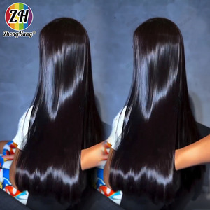 Perruques de cheveux humains Lace Front Glueless,100% brut vietnamien 5X5 HD perruque de fermeture de dentelle, prêt à l'emploi perruques de cheveux humains cambodgiens sans colle - Product Image 1