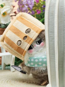Série Officielle Baby Three Cat King Working in the Workplace - Boîte Mystère en Peluche - Grand Format 20cm - Ensemble Scellé de 8 Boîtes - Jouet Décoratif pour Bureau - Product Image 2