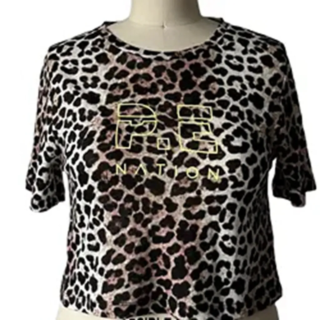 Leopard Print Fashion Factory Directly Wholesale Summer Short Sleeves Dress For Women