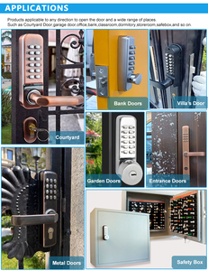 Không thấm nước mã kỹ thuật số Keyless khóa cửa trước với bàn phím cơ khí push button mật khẩu khóa cửa - Product Image 6