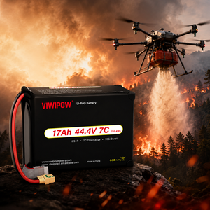 Penjualan Panas Baterai Drone Semi Solid State 280wh/kg Kepadatan Tinggi 17000mAh 12s 44.4V yang Dapat Disesuaikan untuk Drone Pemadam Kebakaran - Product Image 2