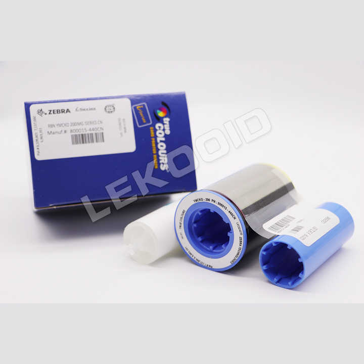 800033-860 Ribbon Nero Monocromatico E Overlay KrO Da 500 Stampe Zebra ZXP Serie 3 - Foto 6