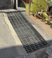 Plateforme à structure légère en treillis métallique, plancher en treillis, treillis métallique en acier allié, treillis métallique en acier dentelé
