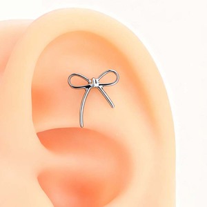 Joyería <span class=keywords><strong>de</strong></span> <span class=keywords><strong>Piercing</strong></span> para Mujer al por Mayor, <span class=keywords><strong>Piercing</strong></span> <span class=keywords><strong>de</strong></span> Oreja Superior, Labret <span class=keywords><strong>de</strong></span> Titanio G23 con Forma <span class=keywords><strong>de</strong></span> Lazo, 16G M0.9mm, para Lóbulo, Nariz, Tragus, Hélix y Cartílago - Product Image 4