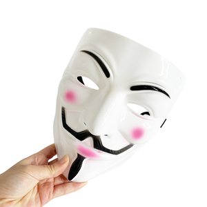 <span class=keywords><strong>Maschera</strong></span> V di Halloween, Costume <span class=keywords><strong>Anonymous</strong></span> Vendetta, <span class=keywords><strong>Maschera</strong></span> del Maestro V per Halloween, Cosplay, Forniture per Feste Cyberpunk - Product Image 4