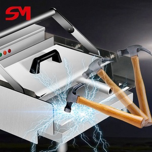 Machine à Hamburger Électrique Portable en Acier Inoxydable avec Haute Productivité et Conception à Porte Française, pour Pâtes à Base <span class=keywords><strong>de</strong></span> Farine - Product Image 2