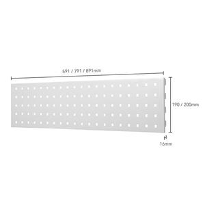 Multifunctional Steel Slotted Wall Panel Garage Storage <b>Tool</b> Organizer <b>Square</b> Hole Pegboard Wall Mounted Storage - Product Image 2