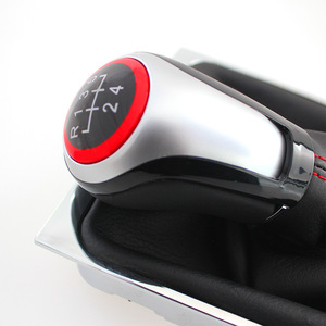 Volkswagen Passat B6 Gear <b>Shift</b> <b>Knob</b> Aluminum Alloy Red 5 6 Speed Ergonomic Car Accessory - Product Image 2