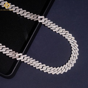 Hot Sale Moissanite Tennis Necklace Fashion 925 Silver <b>Iced</b> <b>Out</b> Brilliant Cut GRA Certified Hip Hop Style - Product Image 6