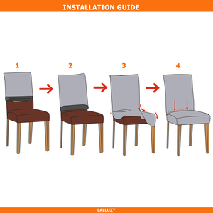 Coprisedie Elasticizzati con Stampa Floreale Super Morbidi Rimovibili Lavabili Stile Natalizio 48cmx48cmx58cm per Sala da Pranzo - Product Image 6