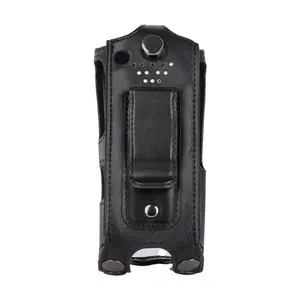 Evrensel Inrico LC-320 walkie talkie deri çanta iki yönlü telsiz T320 interkom için davayı korumak