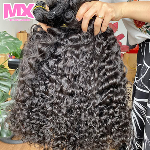 Drop Shipping Burmese keriting ganda kain rambut manusia Virgin bundel Vietnam mentah satu Donor kutikula disesuaikan rambut keriting bese - Product Image 1