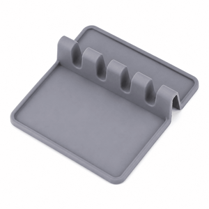 Supporto in Silicone per Utensili da <span class=keywords><strong>Cucina</strong></span> da Appoggio 13,8 cm con Vassoio Raccogligocce, <span class=keywords><strong>Porta</strong></span> Cucchiai, Spatole e <span class=keywords><strong>Mestoli</strong></span> per Utensili da <span class=keywords><strong>Cucina</strong></span> Organizzati - Product Image 2