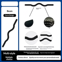 Bâton de Yoga Ondulé Multicolore Personnalisé avec Logo, en Silicone Étanche, Ergonomique, pour Remodelage Corporel, Entraînement à Domicile Épaules/Dos